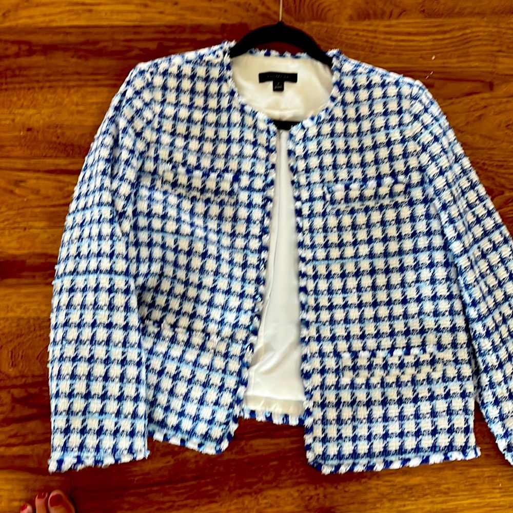 Fringe tweed jacket